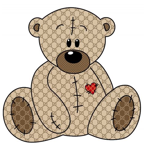 gucci bear png|Gucci pattern png free.